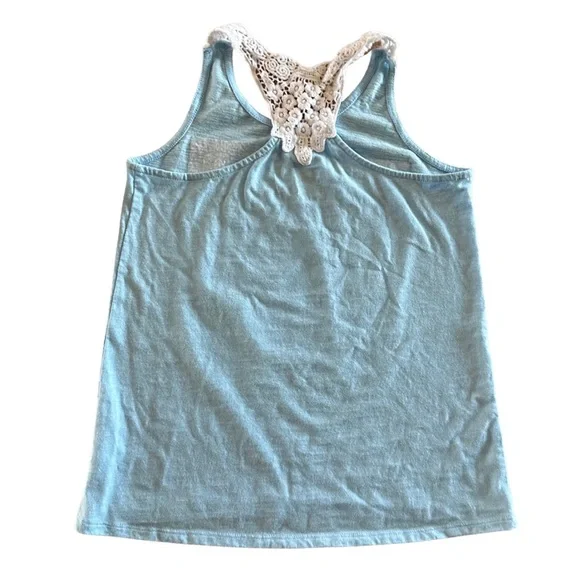 Unicorn Racerback Tanks Girl’s 10/12 Glitter Sequins Crochet Accents Justice - Picture 5 of 11